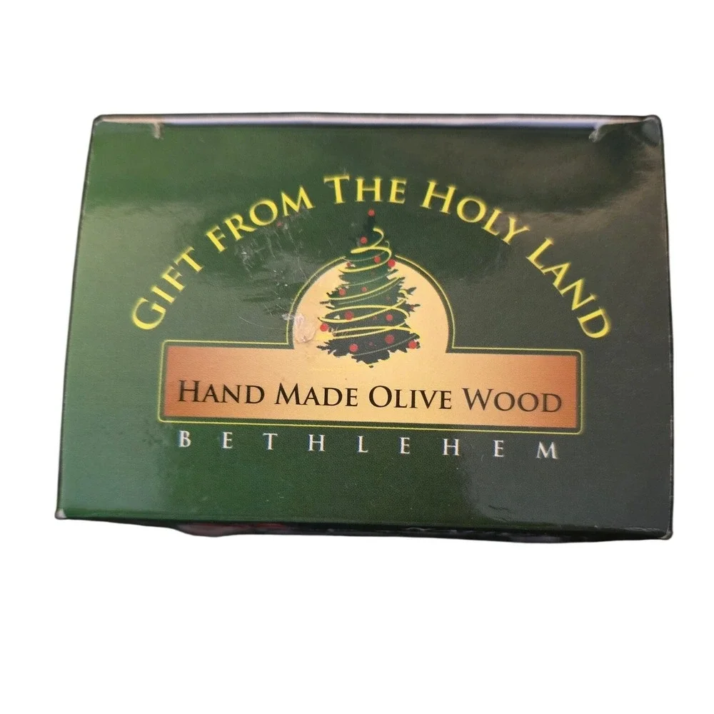 Bethlehem Hand Made Olive Wood Musical Nativity Set Silent Night Holy Land Boxed